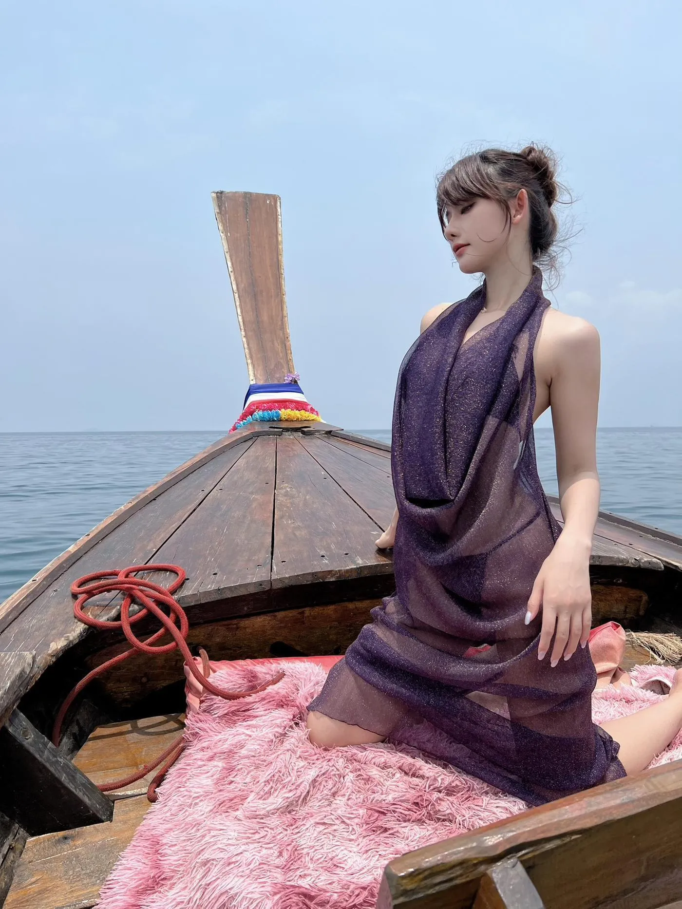 就是阿朱啊 – NO.07 5月微密圈 紫色纱裙美人鱼 [67P]插图8